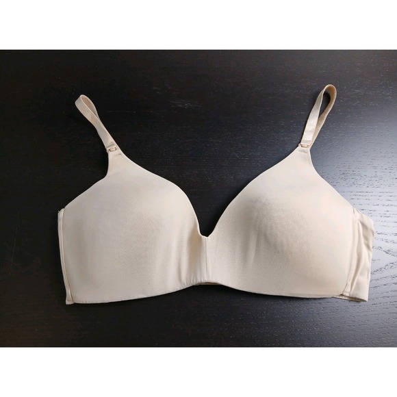 Motherhood Maternity Lightly Lined Wireless Nursing Bra Nude Size 38D #484C - Picture 9 of 9